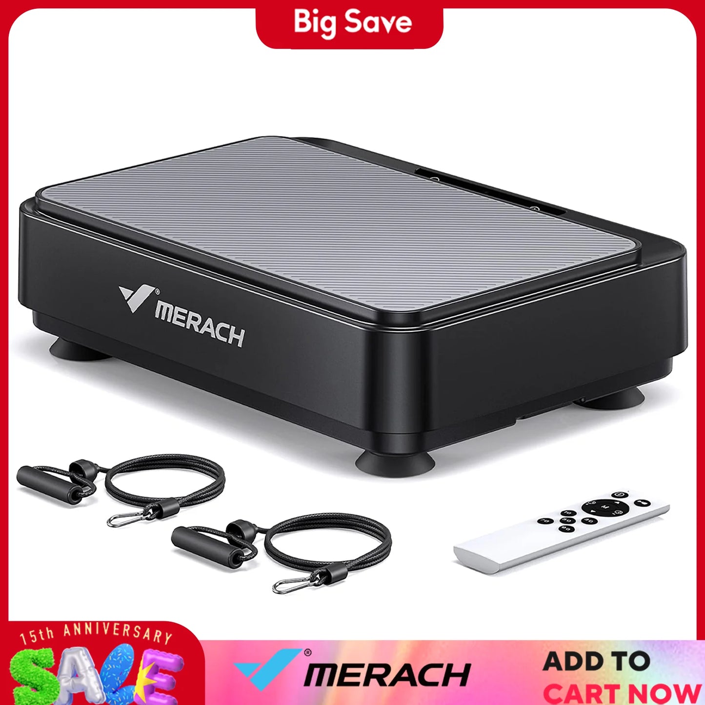 MERACH™ Vibration Plate Exercise Machine – Effortless Fat Burn, Relieve Pain & Better Sleep