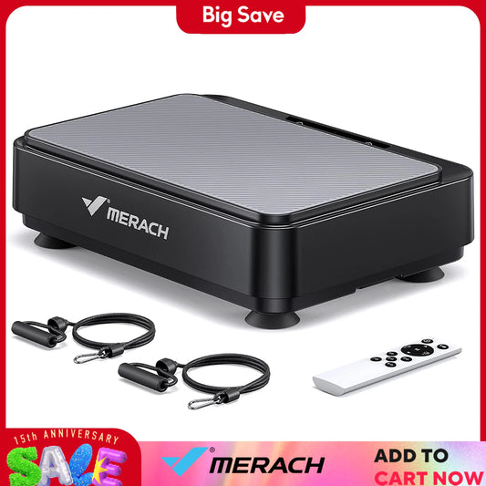 MERACH™ Vibration Plate Exercise Machine – Effortless Fat Burn, Relieve Pain & Better Sleep