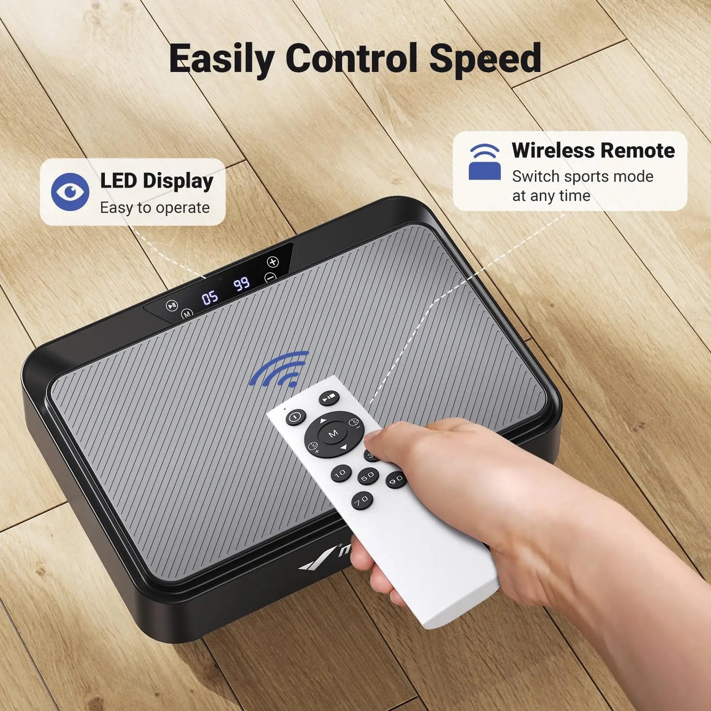 MERACH™ Vibration Plate Exercise Machine – Effortless Fat Burn, Relieve Pain & Better Sleep